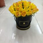 30 yellow roses elegantly arranged in a luxury box – perfect floral gift Dubai